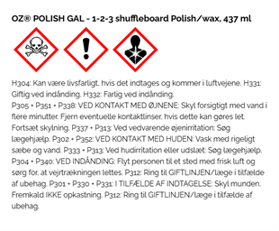 TSF 1-2-3 shuffleboard Polish/wax